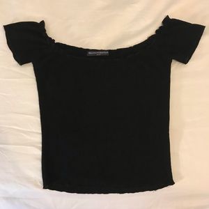 Black Brandy Melville Off-the-Shoulder Top